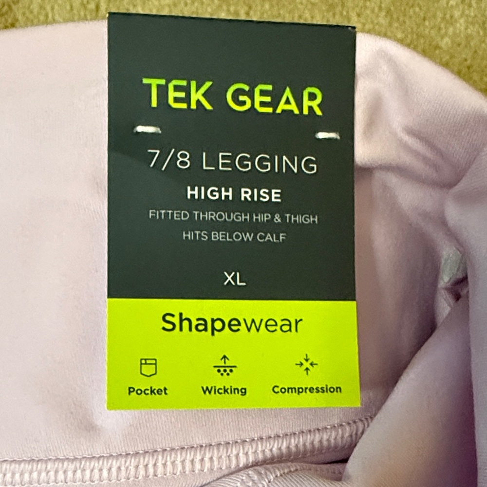 Tek Gear Light Purple High Rise Leggings